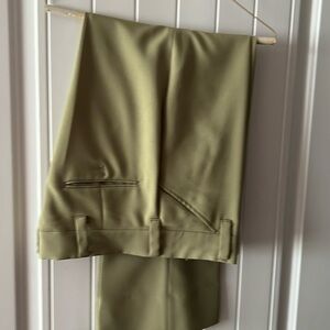 32x28 Olive 🫒 green dress slacks old school retro vintage style